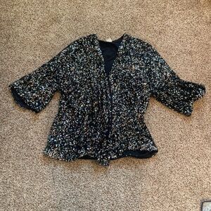 By Together Multicolor Sequin Women's Blouse